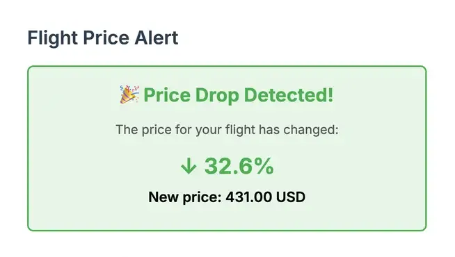 flight price alert